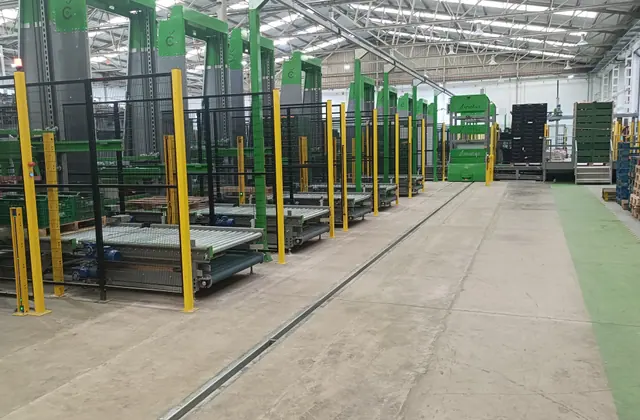 Final de línea automatizado para gestión de envases