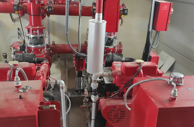 Conjunto industrial de bombeo para protección contra incendios